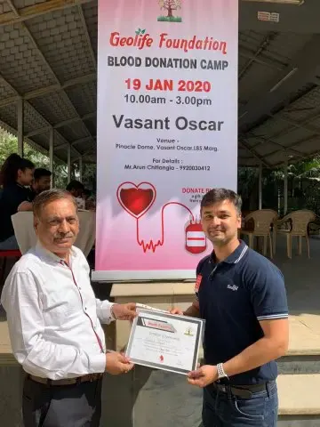 Blood Donation 2020 – Vasant Oscar Mulund