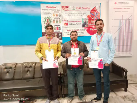 Blood Donation 2023 – Karnal & Chhattisgarh